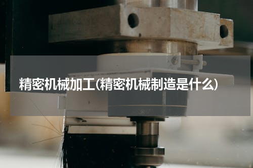 精密机械加工(精密机械制造是什么)
