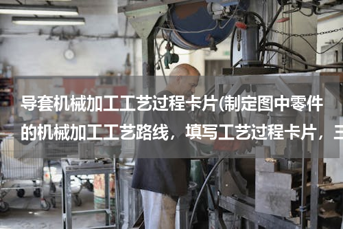 导套机械加工工艺过程卡片(制定图中零件的机械加工工艺路线，填写工艺过程卡片，三道工序的工序卡片)