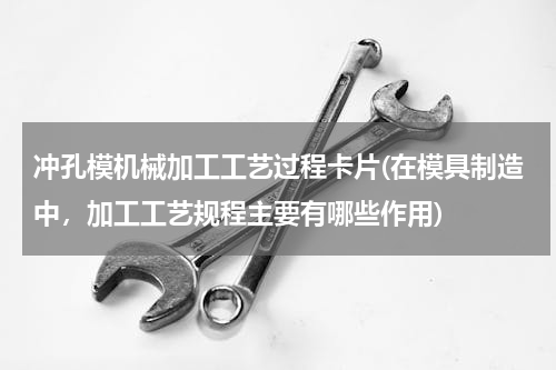 冲孔模机械加工工艺过程卡片(在模具制造中，加工工艺规程主要有哪些作用)