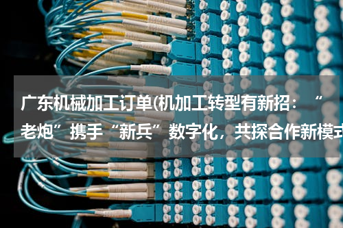 广东机械加工订单(机加工转型有新招：“老炮”携手“新兵”数字化，共探合作新模式)
