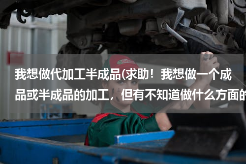 我想做代加工半成品(求助！我想做一个成品或半成品的加工，但有不知道做什么方面的比较好，谁有 好的建议，不胜感激！)