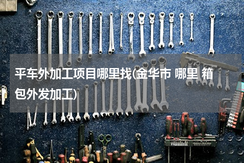 平车外加工项目哪里找(金华市 哪里 箱包外发加工)