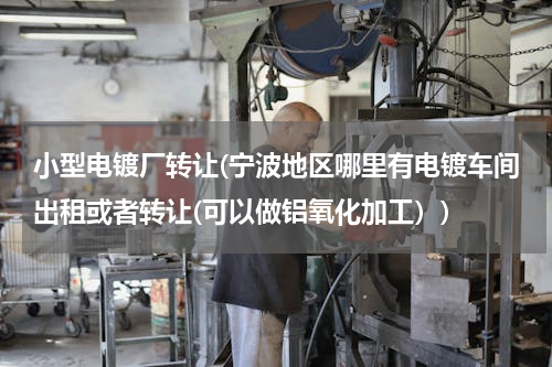 小型电镀厂转让(宁波地区哪里有电镀车间出租或者转让(可以做铝氧化加工）)