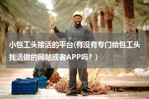 小包工头接活的平台(有没有专门给包工头找活做的网站或者APP吗？)