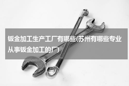 钣金加工生产工厂有哪些(苏州有哪些专业从事钣金加工的厂)